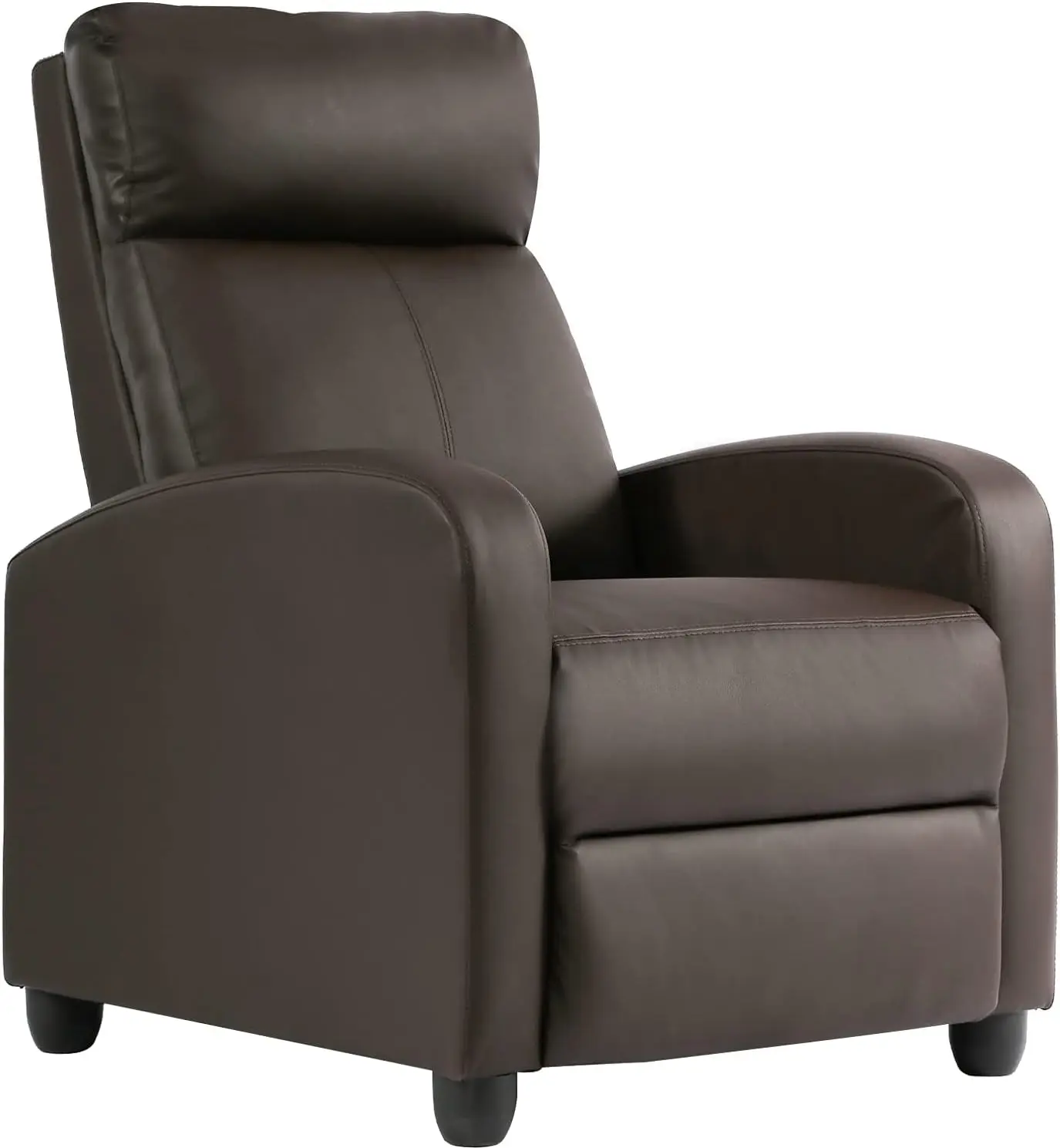 Recliner Chair Single Reclining Sofa Leather Chair Home Theater Seating Living Room Lounge Chaise with Padded Seat Backrest