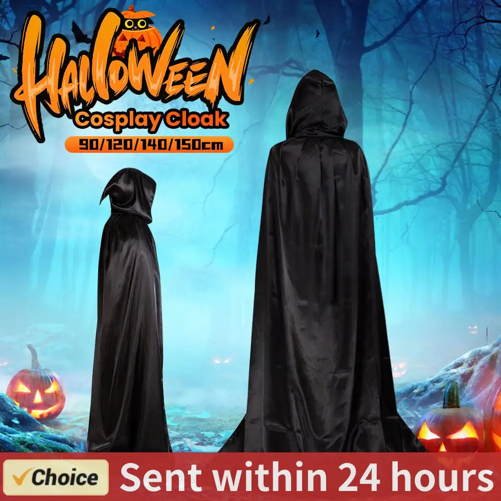 Halloween Umhänge Robe Lange Kapuze Halloween Kostüm Umhang Teufel Dämon Performance Kostüm für Kinder Erwachsene für Halloween Party