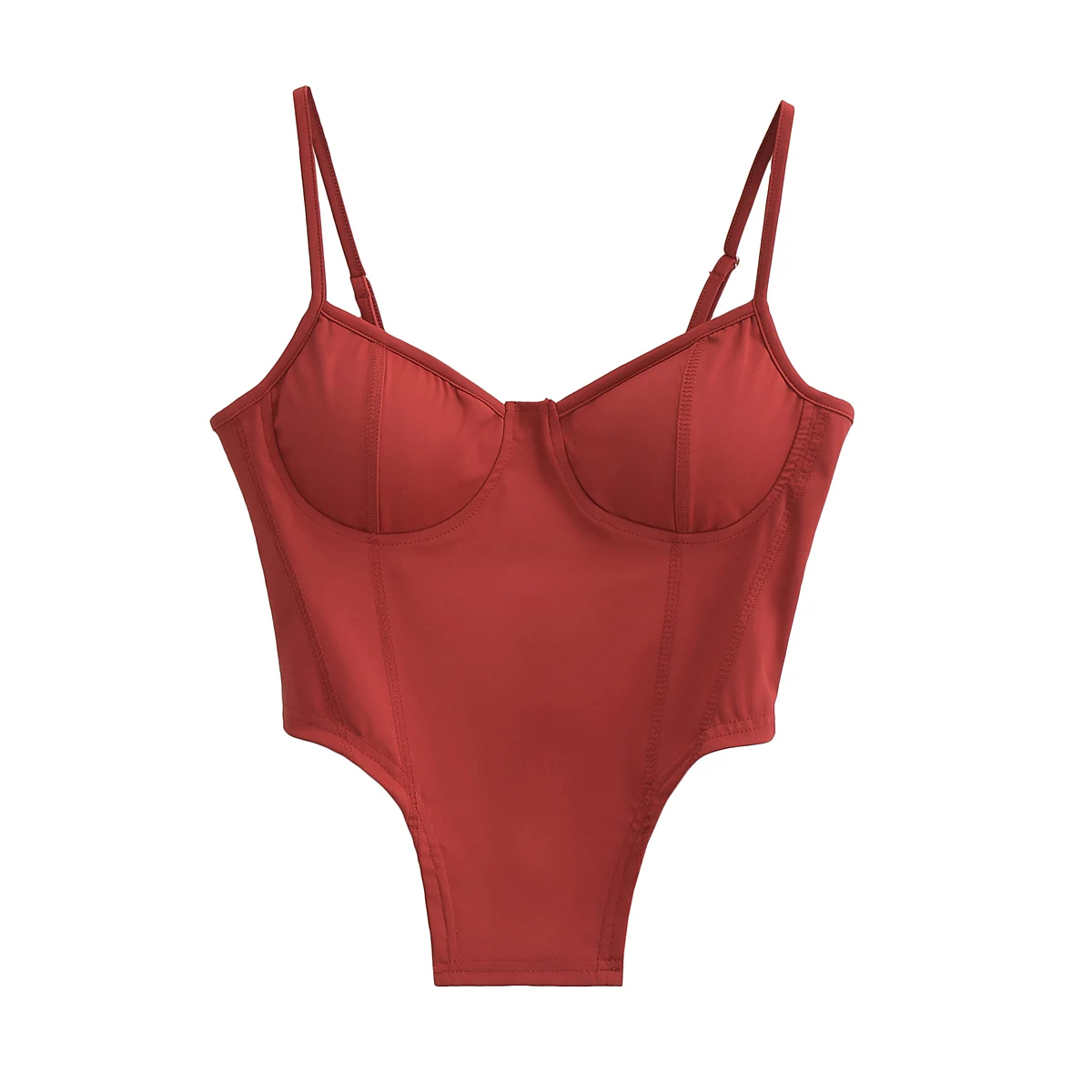 Seksowny top na ramiączkach, obcisły damski top, nowość, styl uliczny, jednolity kolor, lato 2023, pojedynczy element, rozmiar uniwersalny.