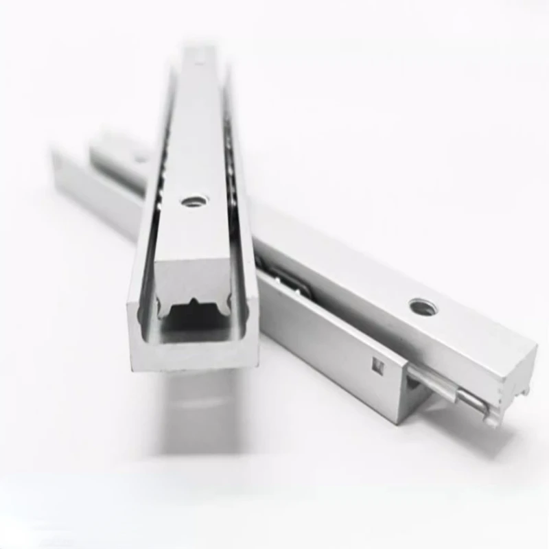 Thickened 2-Section Linear Small Guide Rail Miniature Slide Rail Slide Linear Guide Rail Two-Way Sliding Drawer Rail