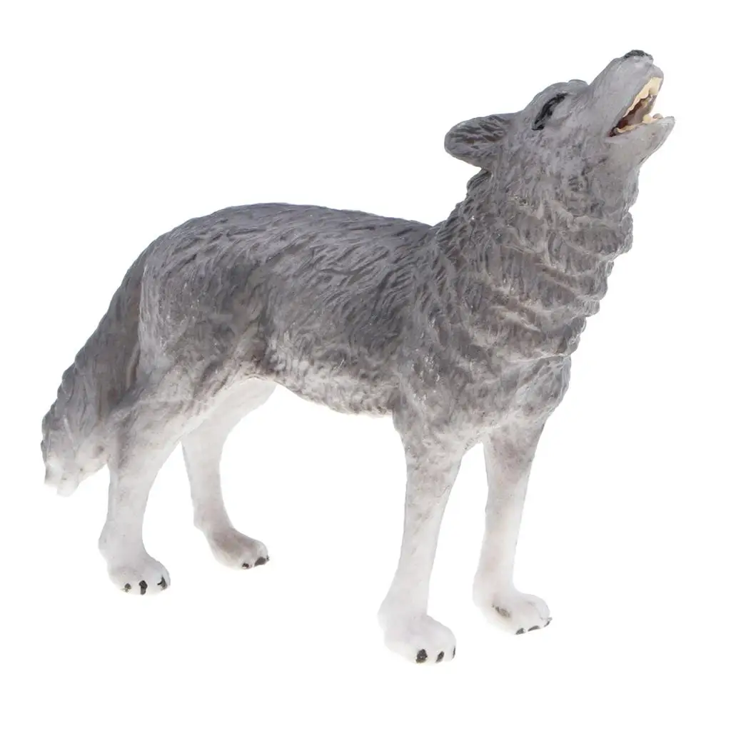 Animal Model Wolf Figures Toy for Kids Babies Toddlers, Adults