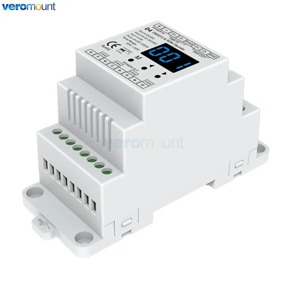 Skydance DMX Decoder Numeric D4 D4-E D4-P D4-XE D5 D12 D24 D12A DMX512 Decoder RF Control CV Display/Din Rail/Multiple Dimming