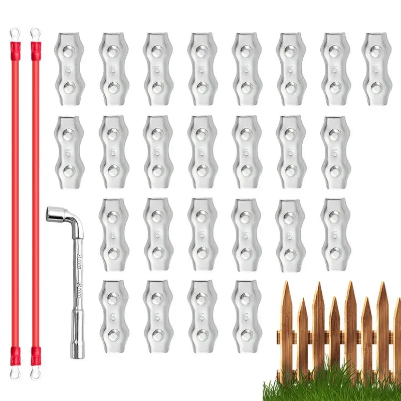 

Electric Fence Wire Connectors Steel Heavy Duty Electric Fence Rope Tools & Home Improvement For Patio Lawn Garden Supplies Home