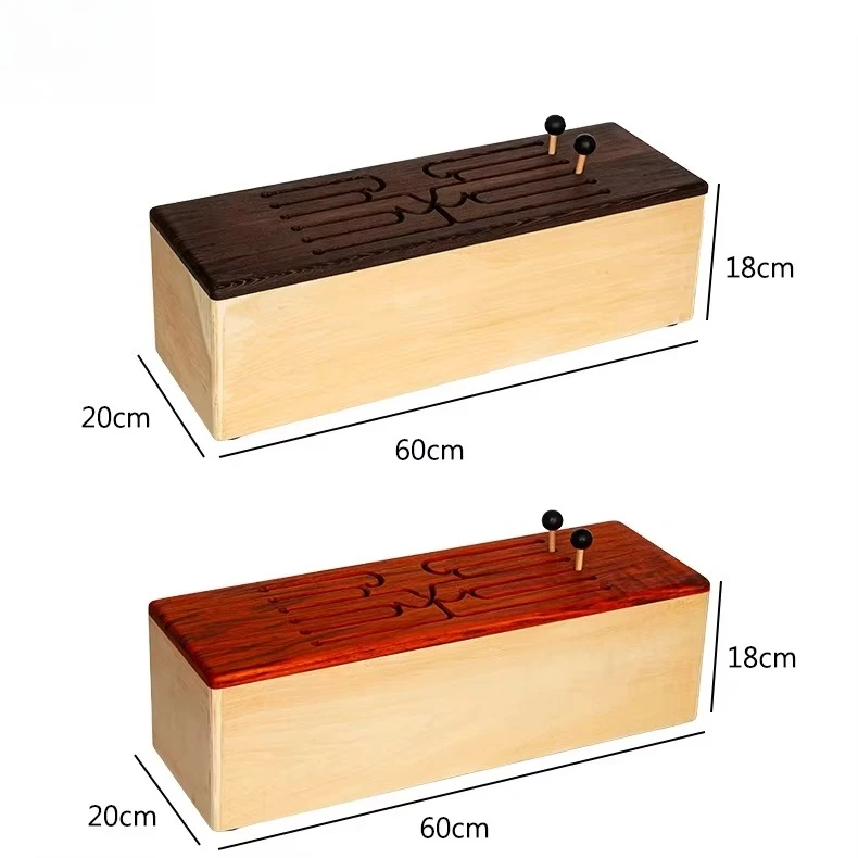 Two Colors Percussion Musical 12 Tone Wooden Drum Melodic Hollowed Xylophone Wooden Tongue Drum for Musical Beginner Gift Price
