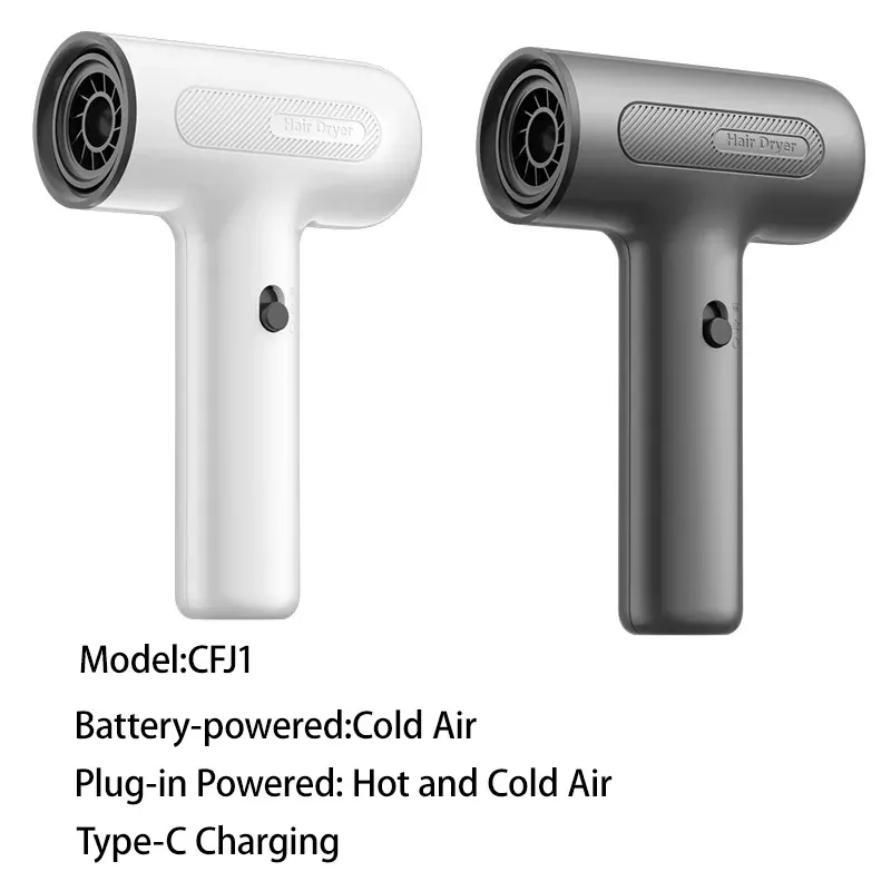  Cordless Hair Dryer,Battery Operated Hair Dryer,Portable Hair Dryer,for Drying Hair and Artwork,Intelligent Temperature Control 