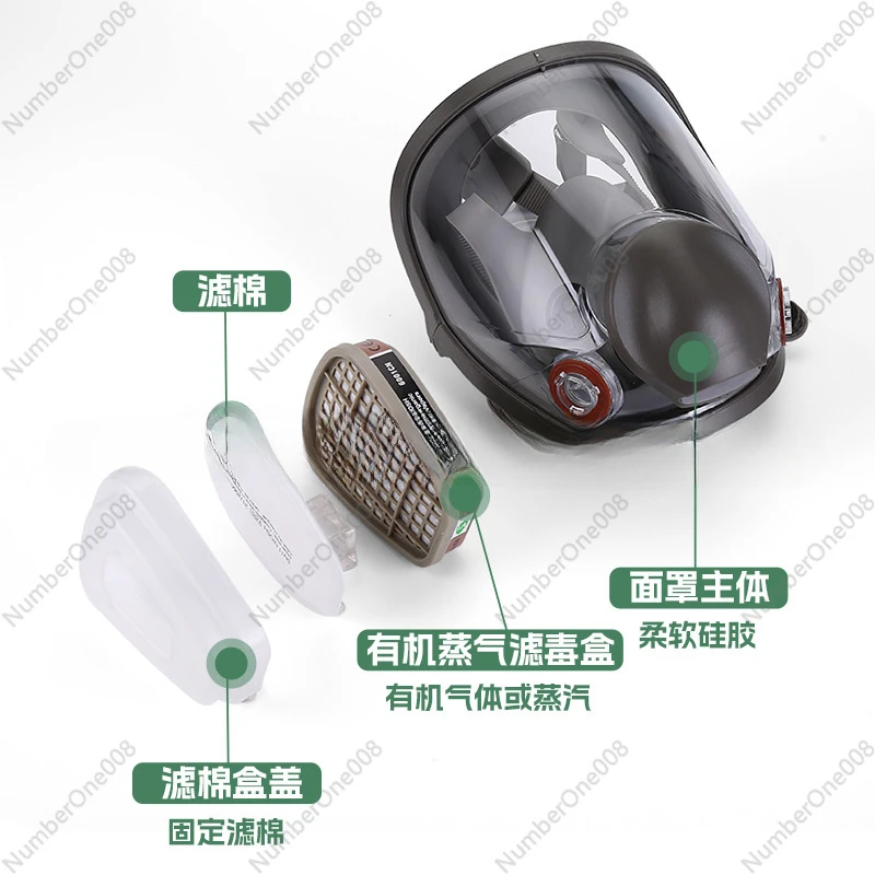 Gas Mask Spray Paint Dust Chemical Pesticide Decoration Polishing 6800 Same Mask Fire Protection