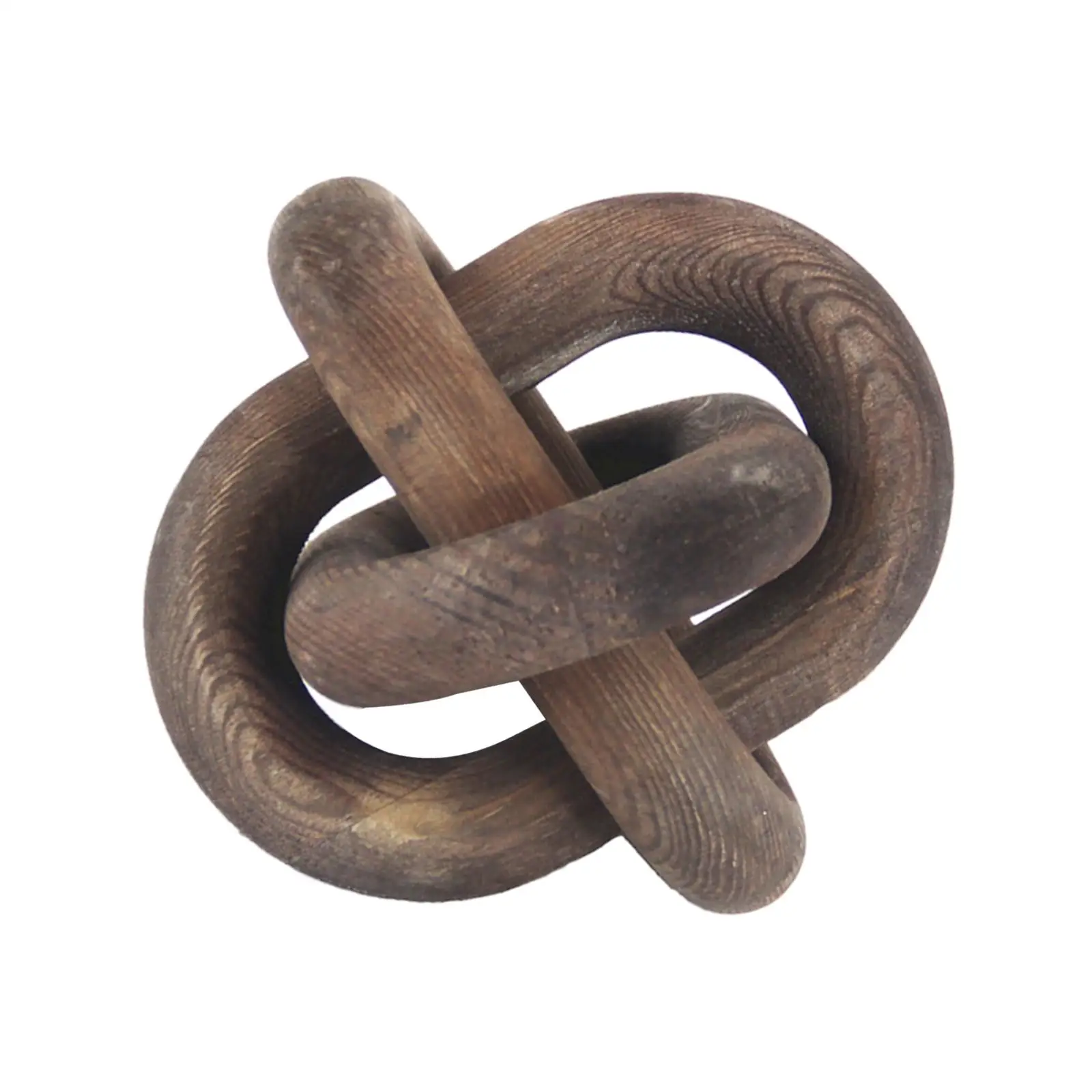 Wood Chain Decorations 3 Link Wooden Knot Accessory Decorative Convenient to