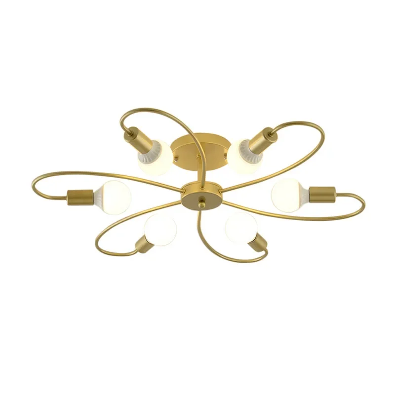 

Nordic modern simple ceiling lamp dining room living room bedroom molecular lamp wrought iron personalized children's room c