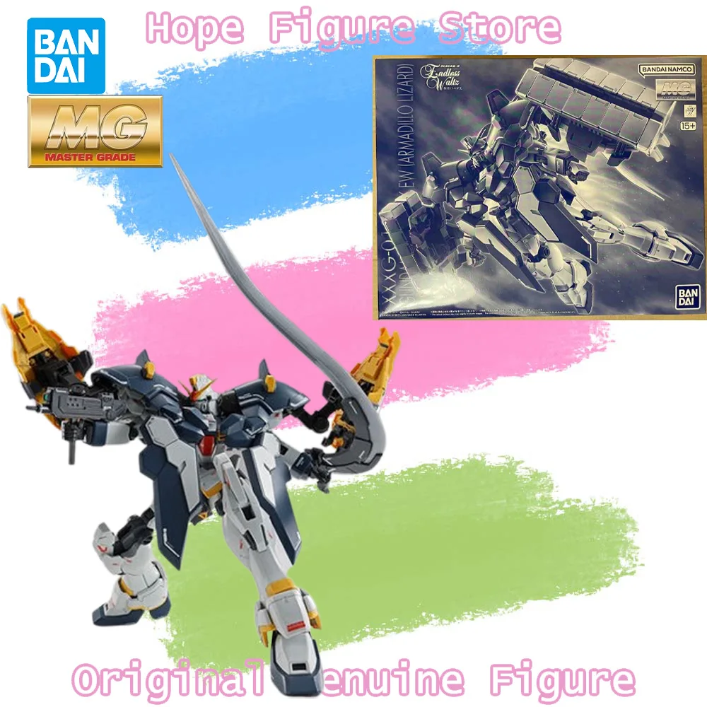 

В наличии Оригинальная фигурка Bandai MG Mobile Suit Gundam Wing Armadillo Lizard Gundam Sandrock EW, аниме-модель, игрушка