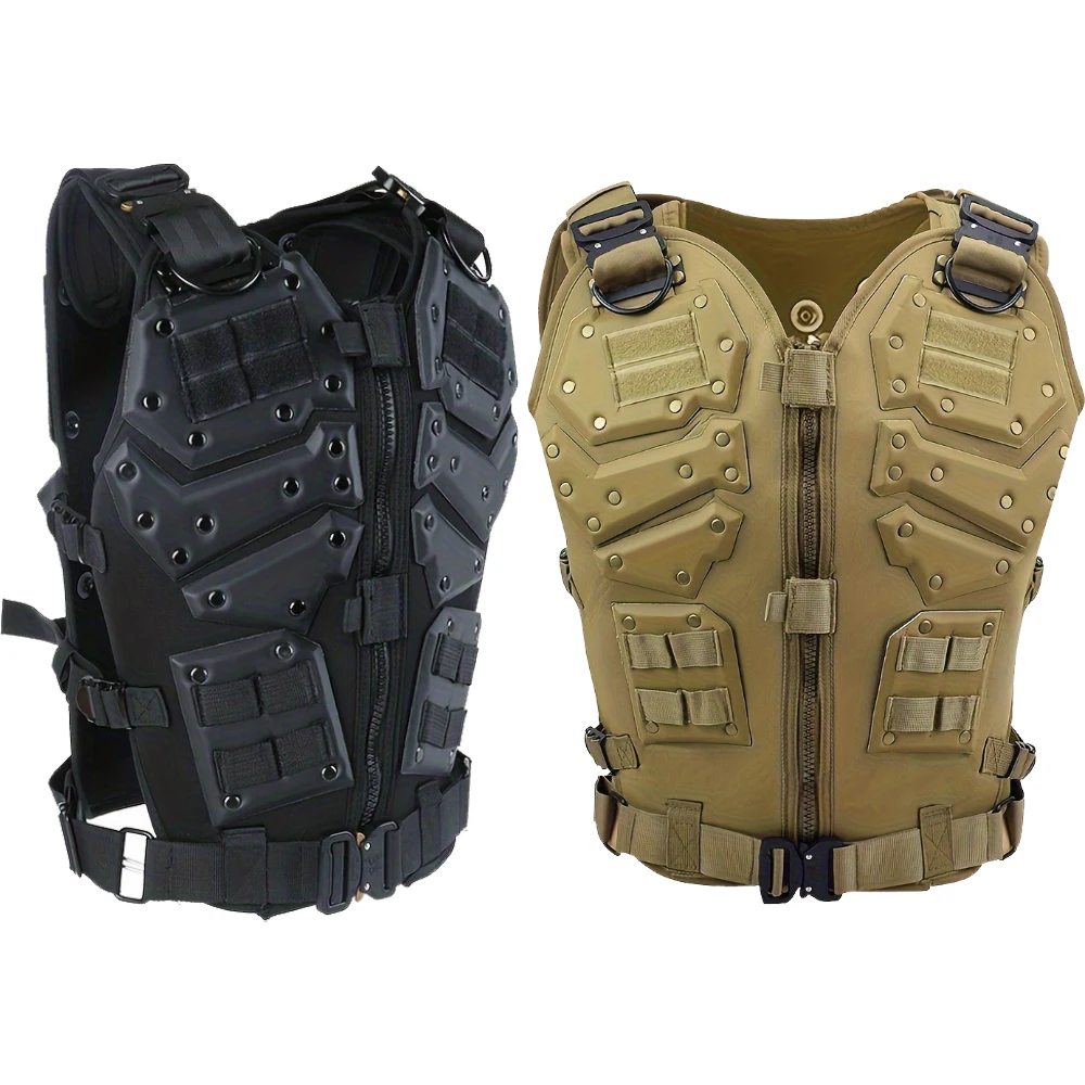 

Tactical Vest for Men Vest Youth Adjustable Vest Fit Adult Cosplay Costumes Suitable for weights below 85 kg (187.39 lb)