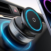360° Adjustable Vacuum Magnetic Suction Cup Mobile Phone Holder Suitable for Car/Gym/Mirror/Smooth Surface Hands-free Suction