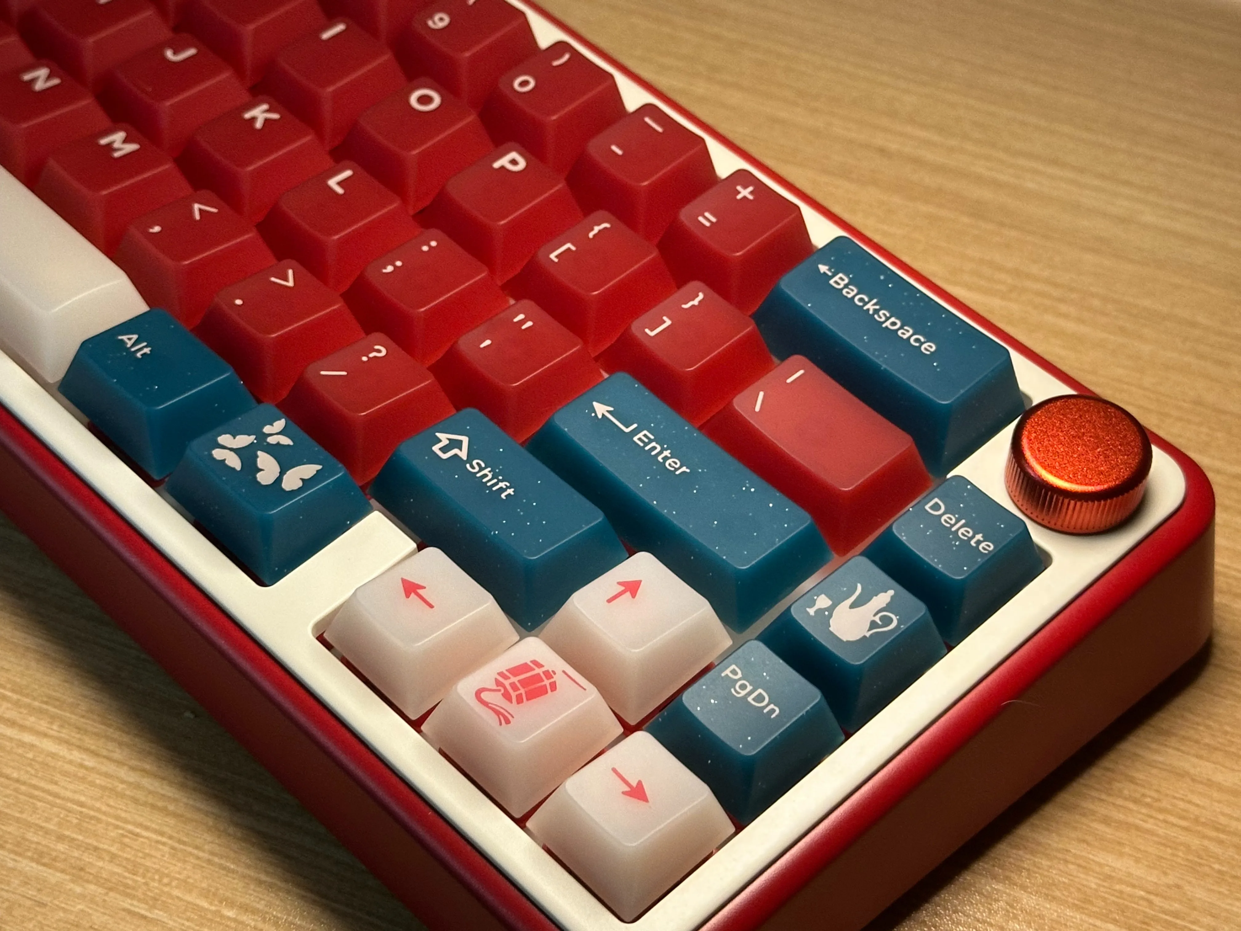 Creative หมอกโปร่งใส Keycap ชุด PC วัสดุโปรไฟล์เชอร์รี่ 186/166/178-Key Alice รูปแบบคีย์บอร์ดเปลี่ยนโปร่งใส Keycaps