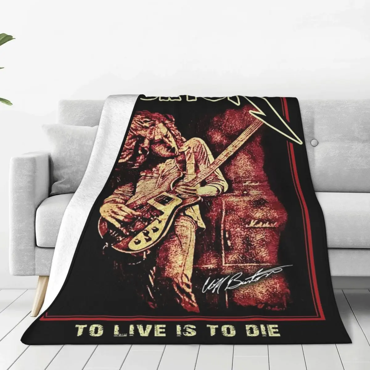 Burton To Live Is To Die,Cliff Blankets Flannel Super Soft Sofa Throw Blankets For Couch Bedding Office Throws Bedspread Quilt