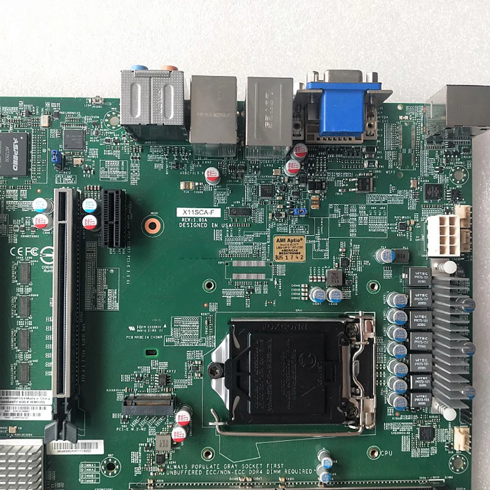 X11SCA-F для материнской платы Supermicro 8-го/9-го поколения Core i3/i5/i7/i9 Xeon E-2100/E-2200 Series LGA-1151 DDR4 PCI-E 3.0