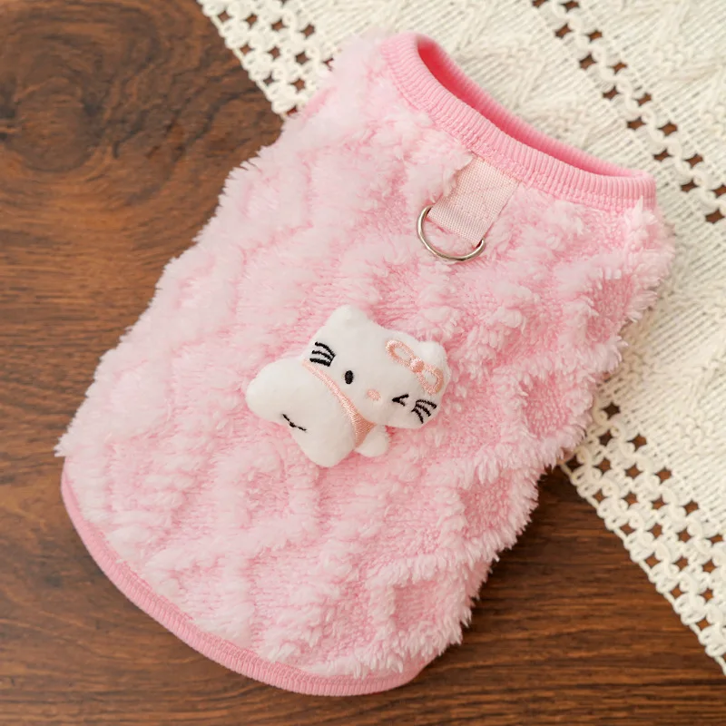 

Small Cat Winter Vest Fleece Warm Sweater Soft Pet Clothes Dog Clothing Pet Puppy Costume Ropa Perro Vest Small Kitty Baby Doggy