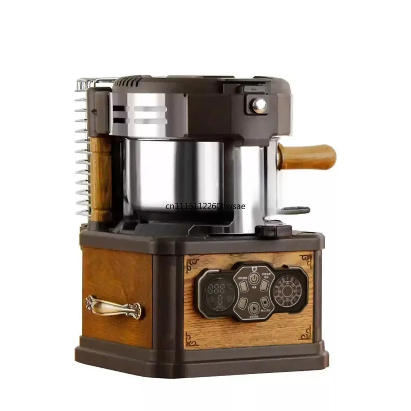 For Electric Direct Fire Coffee Roaster Low Noise Automatic Small Retro Coffee Bean Roasting Machine Home Commercial