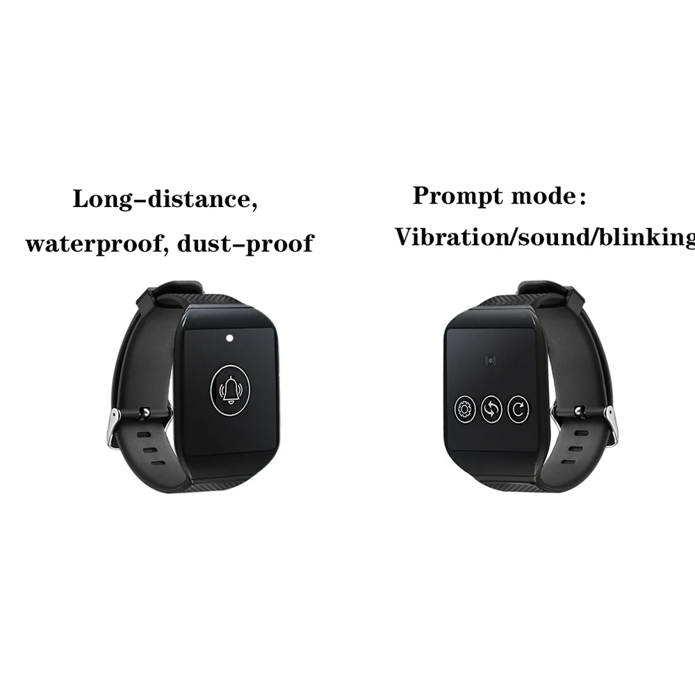 SU-690 Wireless Watch Receiver Waiter Call Restaurant Pager for Hookah Cafe Dentist Clinic