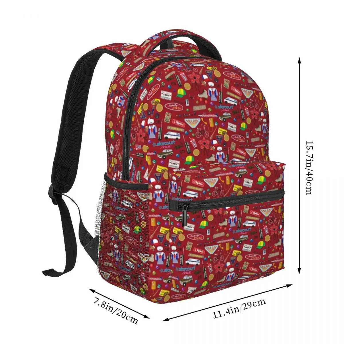 Stranger Things Pattern For Girls Boys Large Capacity Student Backpack Lightweight waterproof Backpack