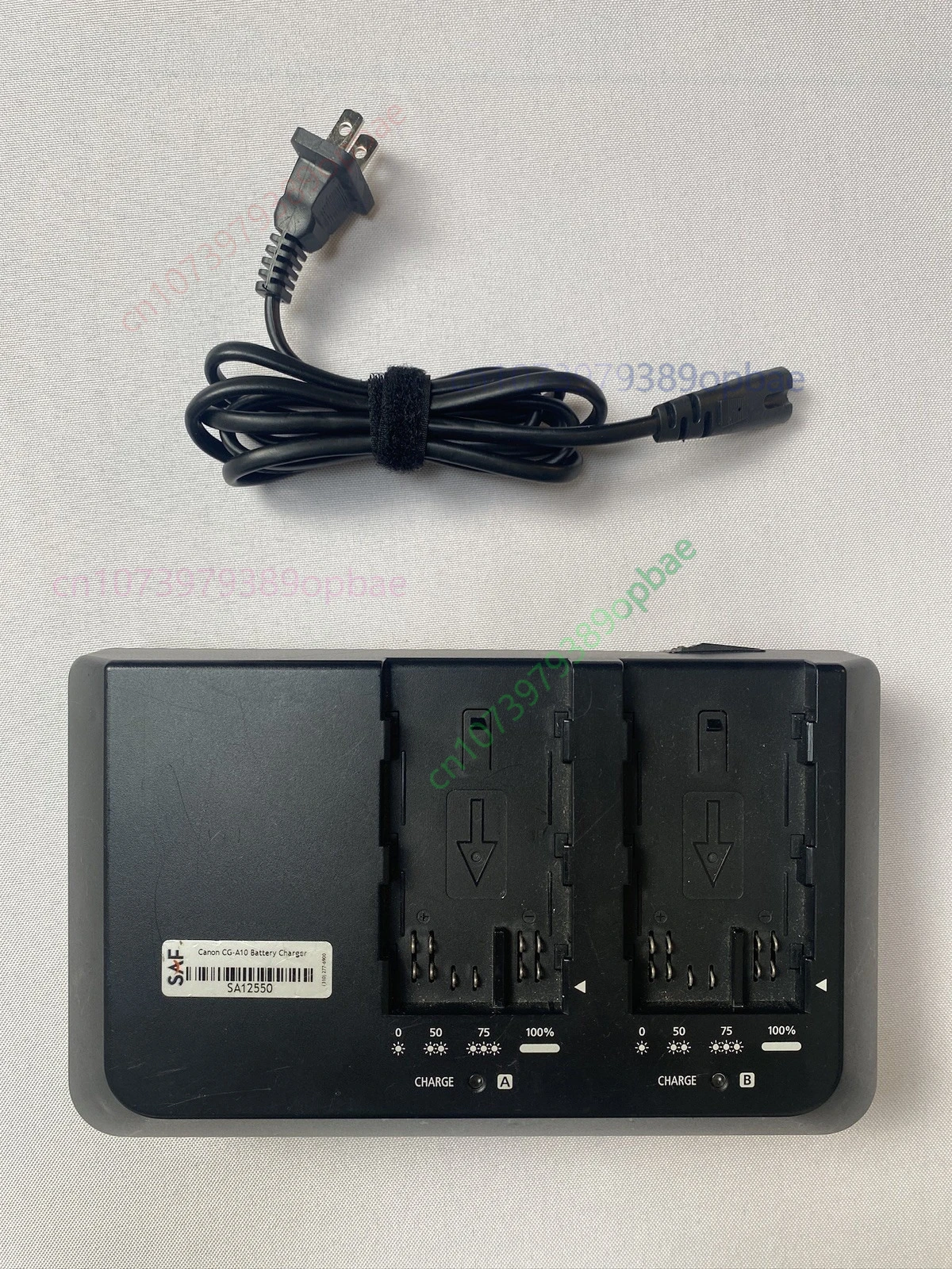 Second-hand For Canon CG-A10 Dual Battery Charger for BP-A60 & BP-A30 for Canon C200 & C300