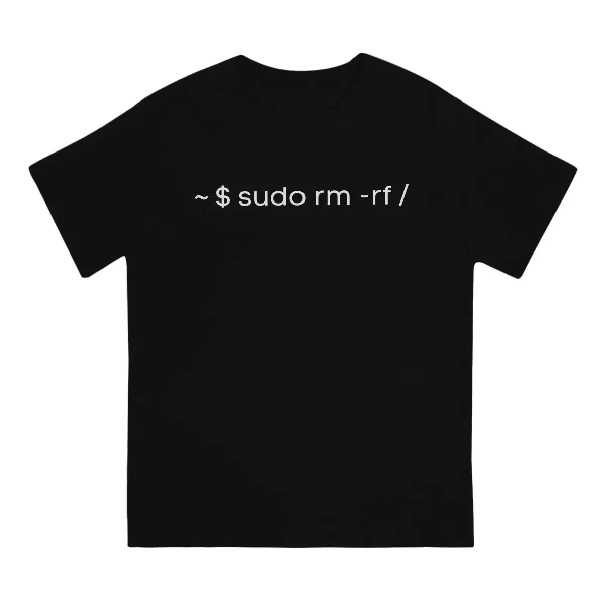 UTER Programmer Code Linux Sudo Rm -Rf Tshirt Graphic Men Tops Vintage Homme Summer Polyester Short Sleeve Harajuku T Shirt