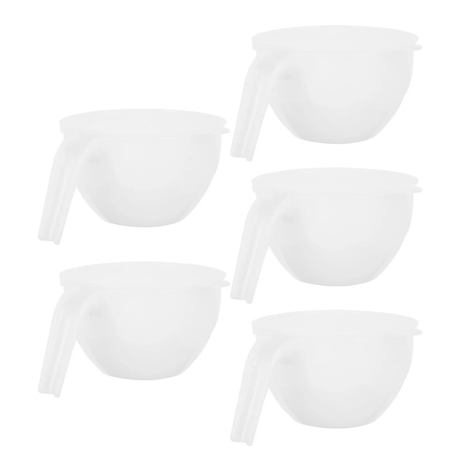 Juego de 5 Tazones Multiusos Elegantes para Mezclar Crema, Azúcar Glaseado, Salsas, Almacenar Bocadillos, Ensaladas, Repostería y Servir Alimentos