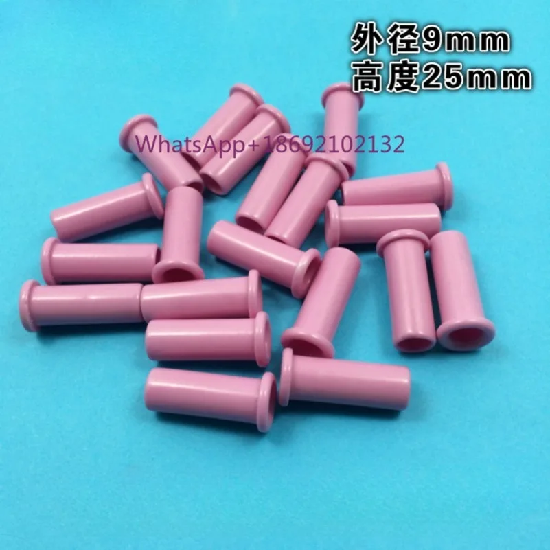 20PCS Alumina Ceramic Wire Guides Eyelets 9*25 Threading Porcelain Tube Outer Diameter 9 Length 25 Hole 6.5 Wear-resistant
