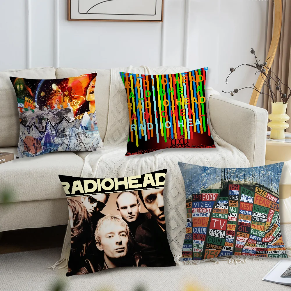 Band R-Radiohead Comfortable soft Pillow Case for Sofa Living Room Home office Decor and Protective Covers