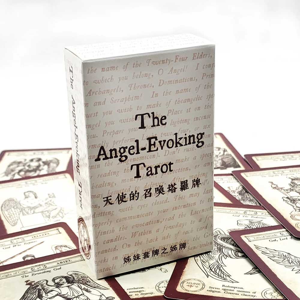 

Новые карты Таро: колода Таро с изображением ангелов, 78 карт в ретро-стиле, настольная игра для гадания, отлично подходит для начинающих, медитации и вечеринок.