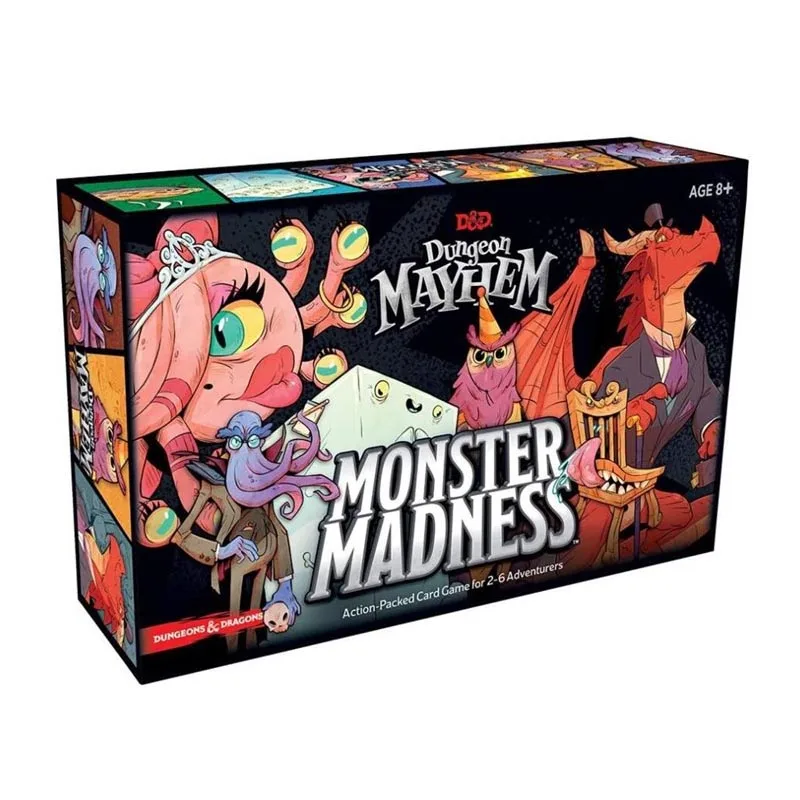 Board Game Card Dungeon Mayhem Chaos Dungeon Crazy Monster Strategy card Game in English friend party games board games