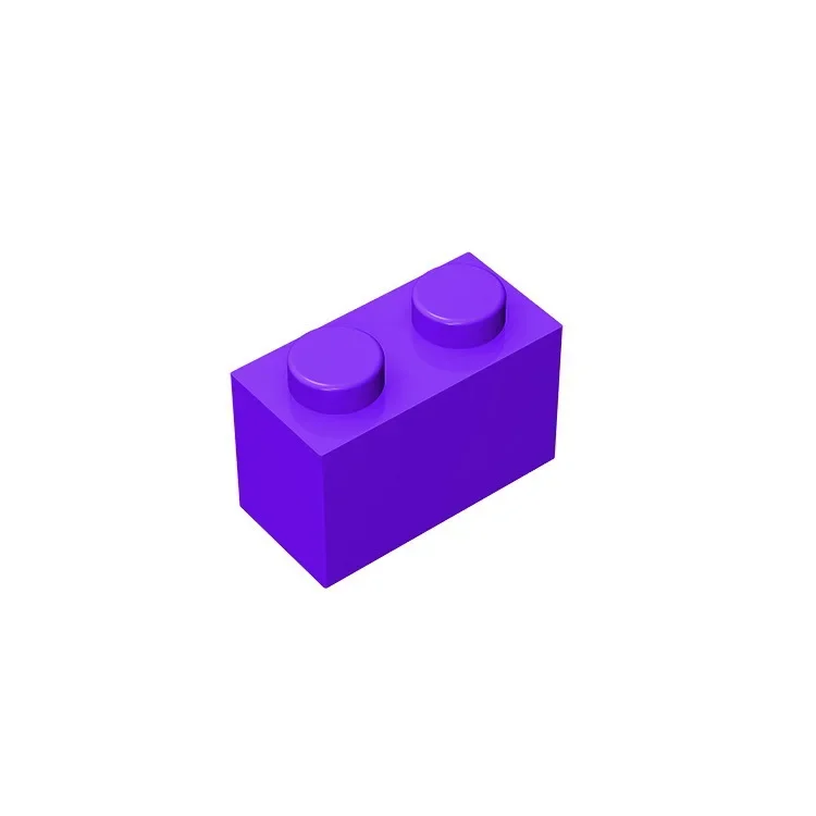 Gobricks GDS-532 Ziegel 1 x 2, ohne Bodenrohr, kompatibel mit Lego 3004 3065 35743, Kinder-DIY-Teilen