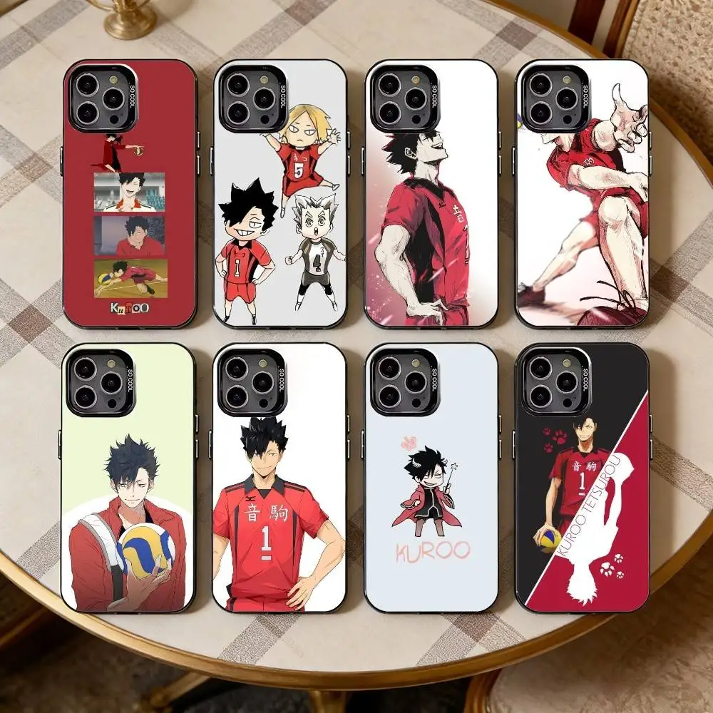 Anime Tetsuro K-Kuroo   Black Candy silver phone case Phone Case For iPhone17,16,15,14,13,12,11 Plus,Pro Max