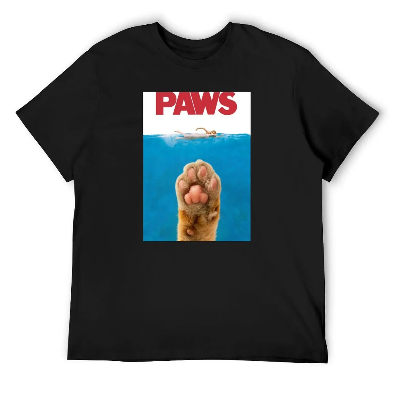 

Paws Jaws Cat Paw Meme with White Background T-Shirt tshirts personalised man t shirt Personalized t-shirt mens funny t shirts