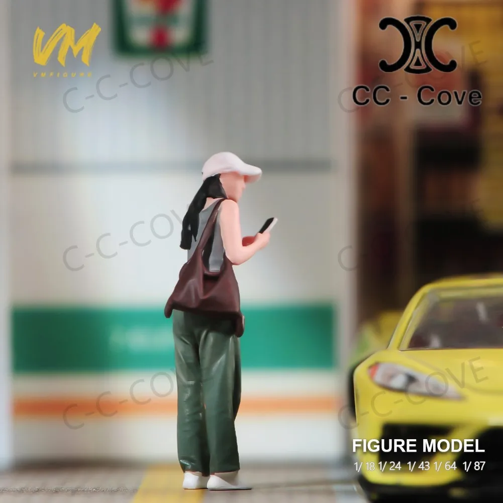 ทาสี Miniatures 1/18 1/24 1/43 1/64 1/87 สาวแต่งตัว Leisurewear ช้อปปิ้งนอกรูปของเล่นดูตกแต่ง