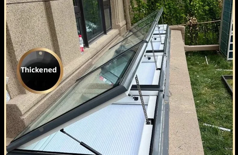 Skylight Manual Skylight Sun Room Aluminum Roof Skylight Attic Underground