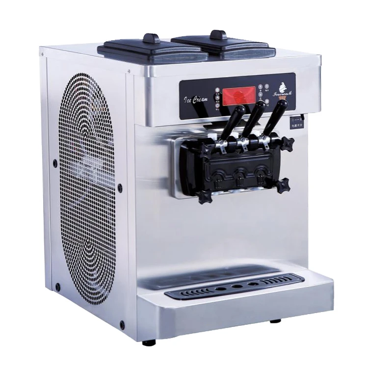 

Автоматическая 3-вкусная настольная машина для изготовления мороженого с мягкой подачей, коммерческая машина для мороженого для делового мороженого