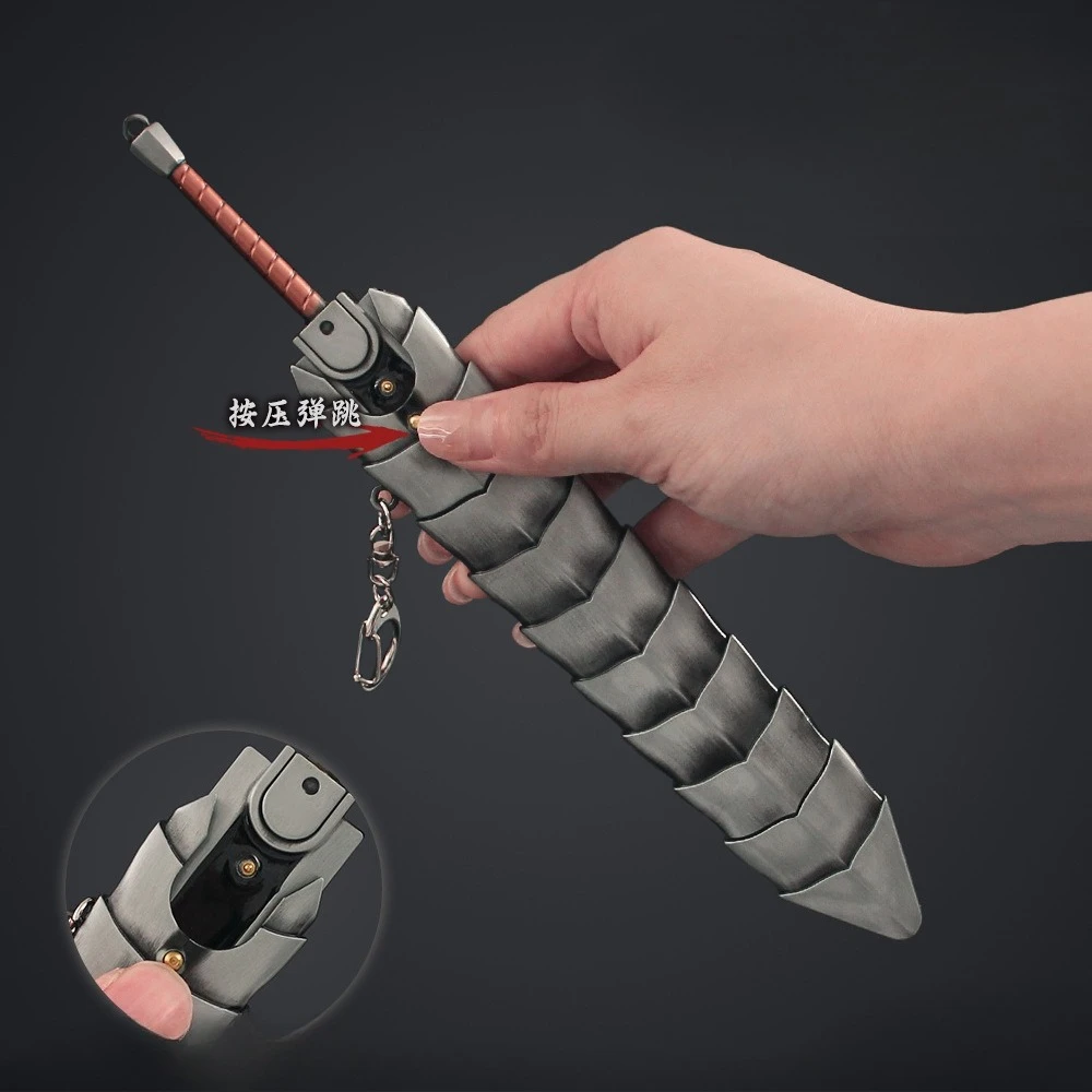 22cm Guts Dragon Slayer épée cool alliage jeu périphérique Cool épée avec épée gaine modèle ornement cadeaux jouets Collections