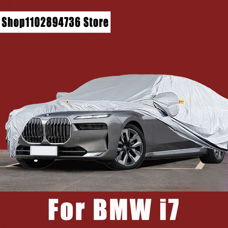 

For BMW i7 Full Car Covers Outdoor Sun uv protection Dust Rain Snow Protective Auto Protective cover