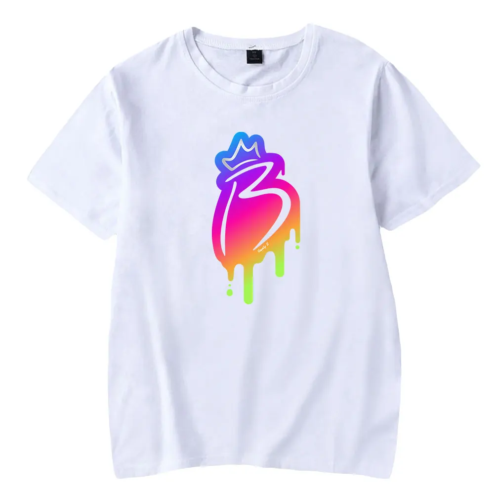 BriannaPlayz Rainbow Tee Unisex Crewneck Short Sleeve Women Men T-shirt Harajuku Streetwear 2022 Casual Style Fashion Clothes