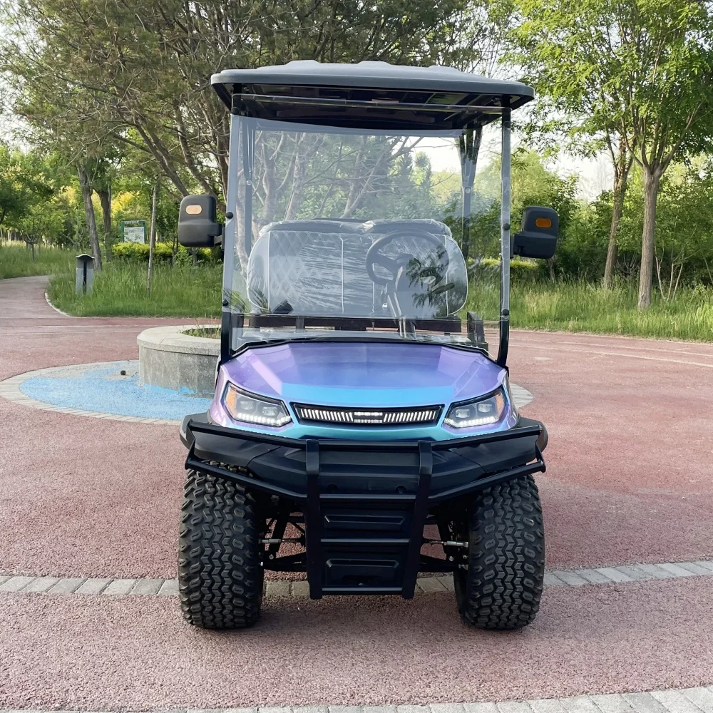 Customized Color Street Legal 4 Passenger Electric Golf Cart With Sun Shade 72V Golf Cart For Sale