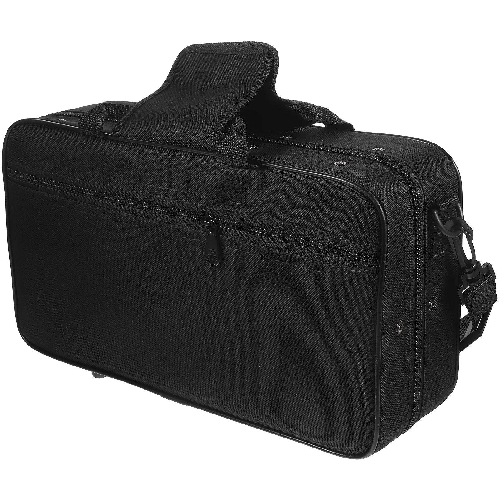 Black Cloth Clarinet Case Storage Instrument Portable Mic Bag Carrying Holder Padded Accessories for Pocket Hard Travel