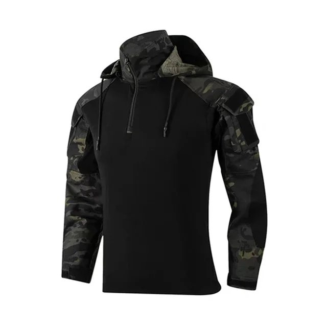 Airsoft Paintball Work Hunting Hiking Uniform Multi Pockets Tactical Combat Camouflage Shirts Cargo Knee Pads Pants Outdoor Suit