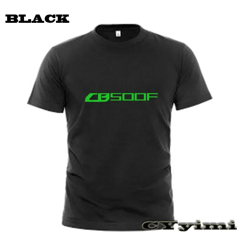 For CBR500R CB500F CB500X CB CBR 500 R F X T Shirt Men New LOGO T-shirt 100% Cotton Summer Short Sleeve Round Neck Tees Male