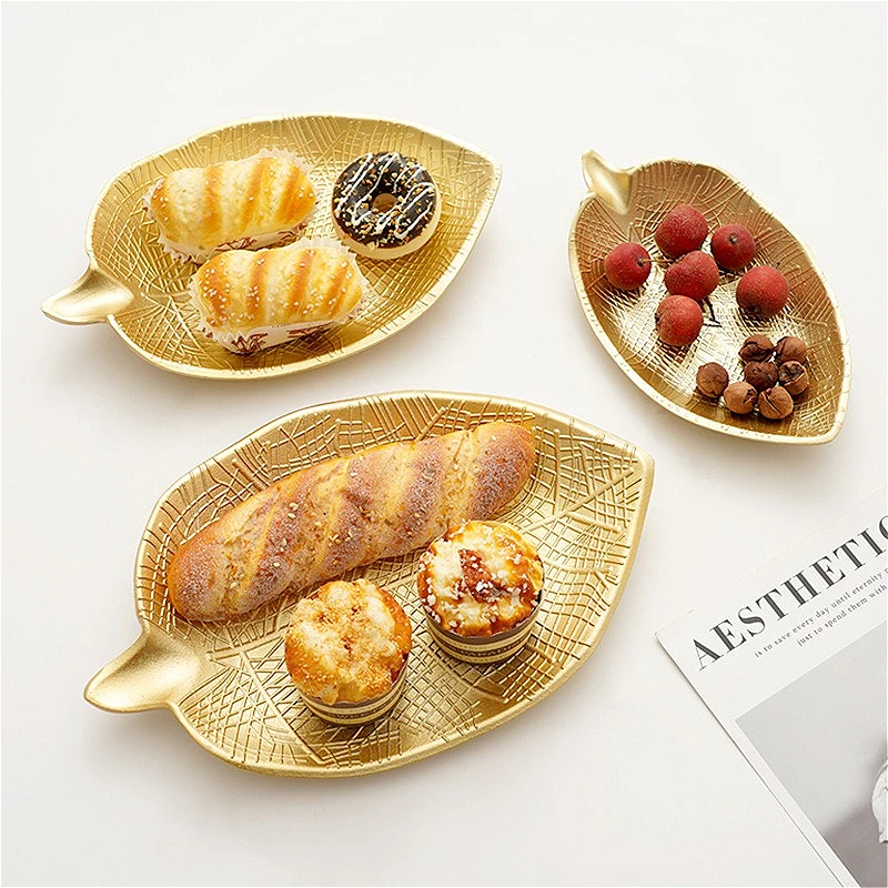 صينية الوجبات الخفيفة من الحلوى باللون الذهبي من INS Nordic، طبق تقديم إبداعي لديكور طاولة الطعام في غرفة المعيشة #3