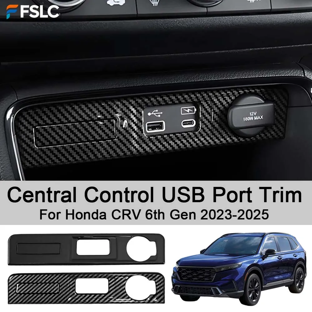 

Car Interior Modification Central Control USB Port Trim For Honda CRV 6th Gen 2023-2025 Car Styling Upgrade Modify A Car