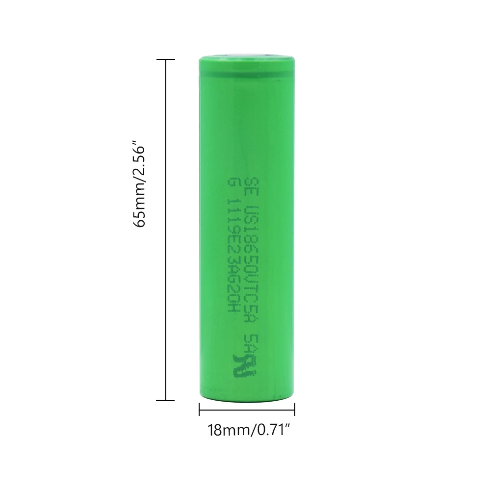 3.7V18650 Rechargeable Lithium Battery VTC5 2600MAH High Capacity Replace for LED Lamp Flashlight for Laser Pen Small Fan Tools