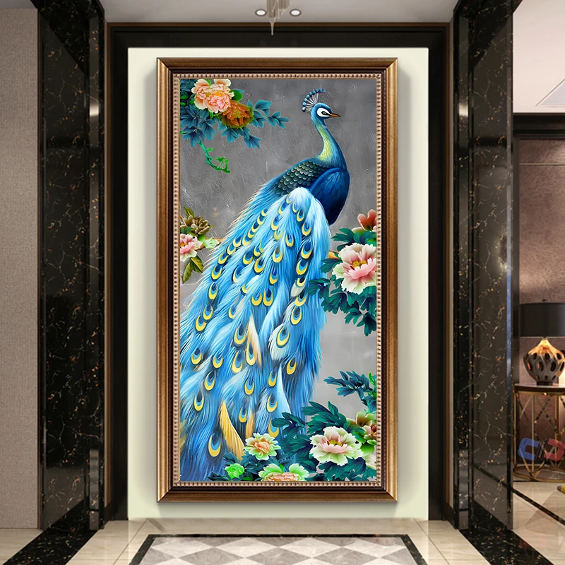 5d Diamond Painting New Arrivals Animal Full Diamond Embroidery Cross Stitch Kits Peacock Rhinestones Full Mosaic Home Decor Art