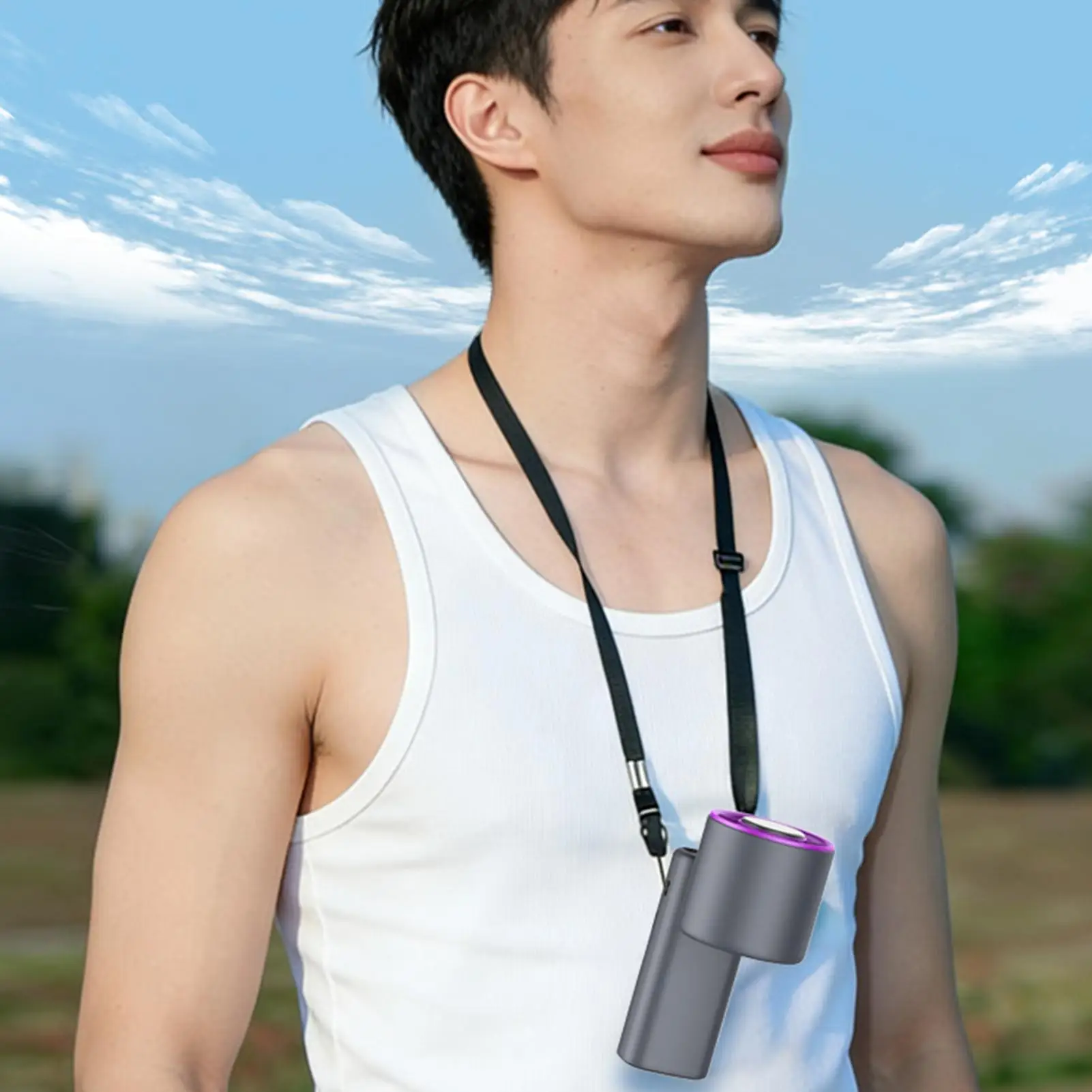 

Portable Handheld Fan Quiet Digital Display Portable Hand Held Fan Travel Accessories For Indoor Outdoor Summer Travel Vacation