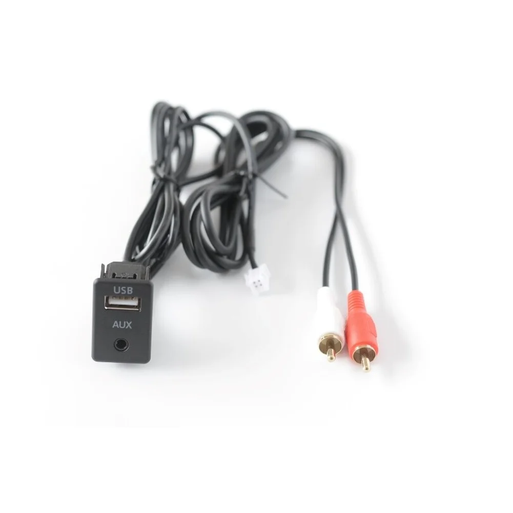 Car Navigation Audio Interface Solution Featuring 6P Input USB Output and Dual For RCA Male Panel for Audio System Integration