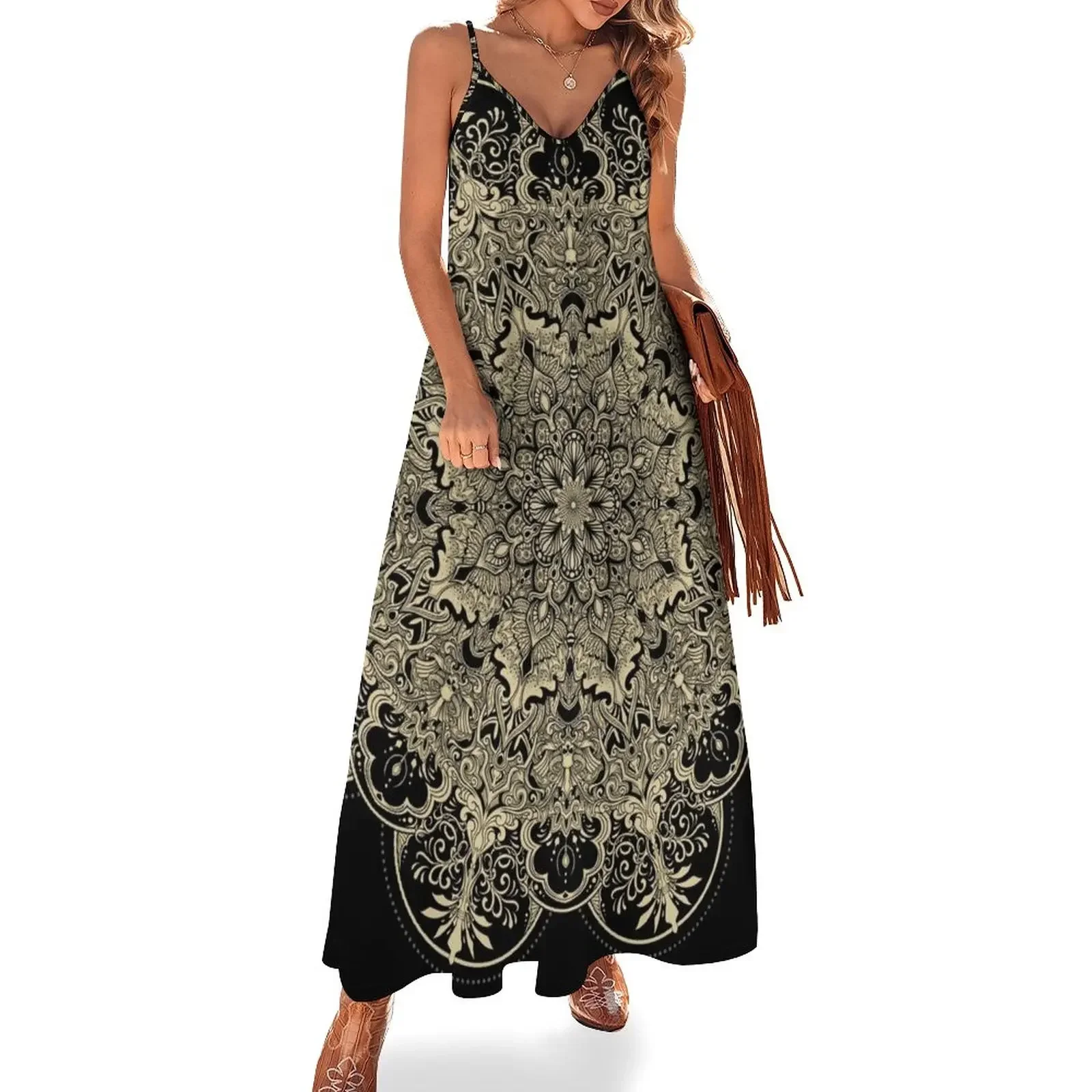 Flower Mandala Sleeveless Dress Women's dresses women's clothing trend 2024 Dress