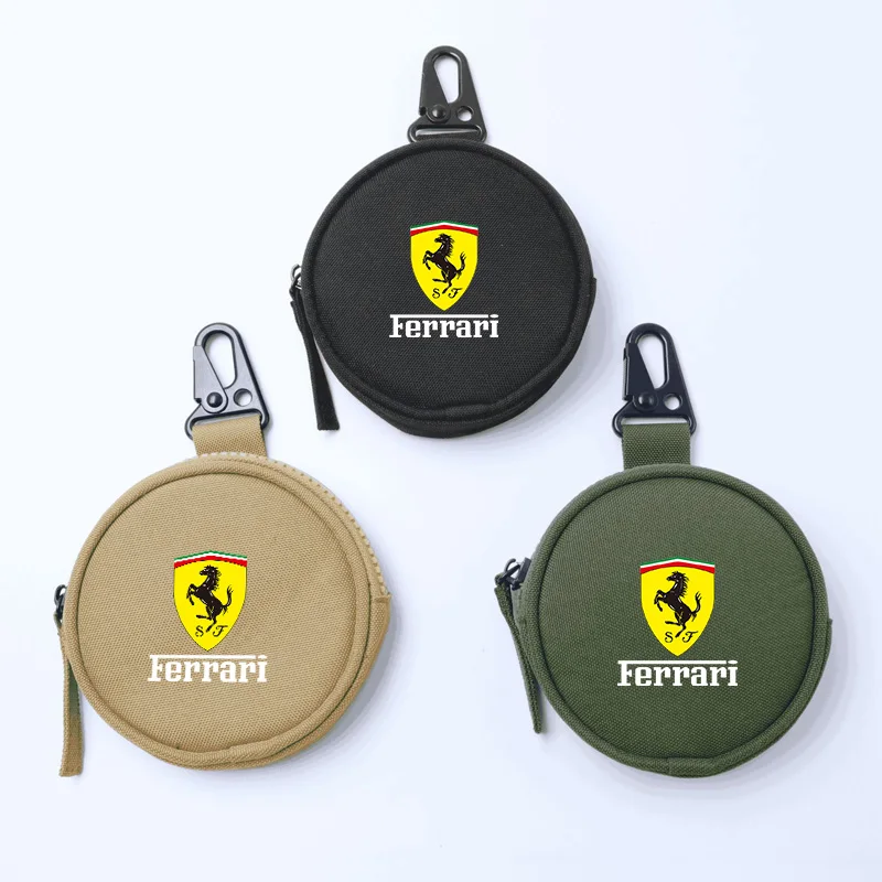 Mini bolsa portátil para llaves de coche, funda protectora tipo billetera para Ferrari SP1 812 F40 F12TDF SF90 458 488 599 612 FF F12 GTS, accesorios